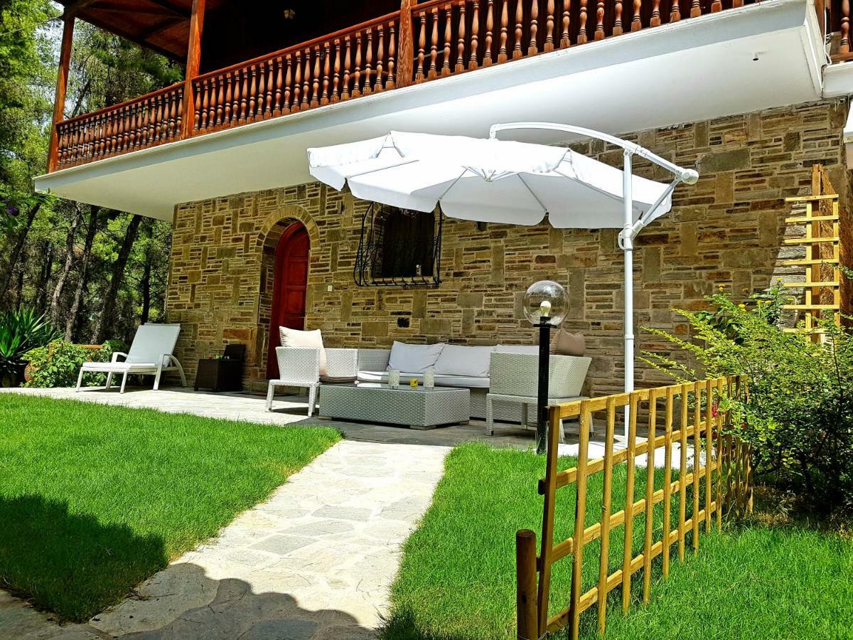 Wood And Stone Villa Sani  Exterior foto